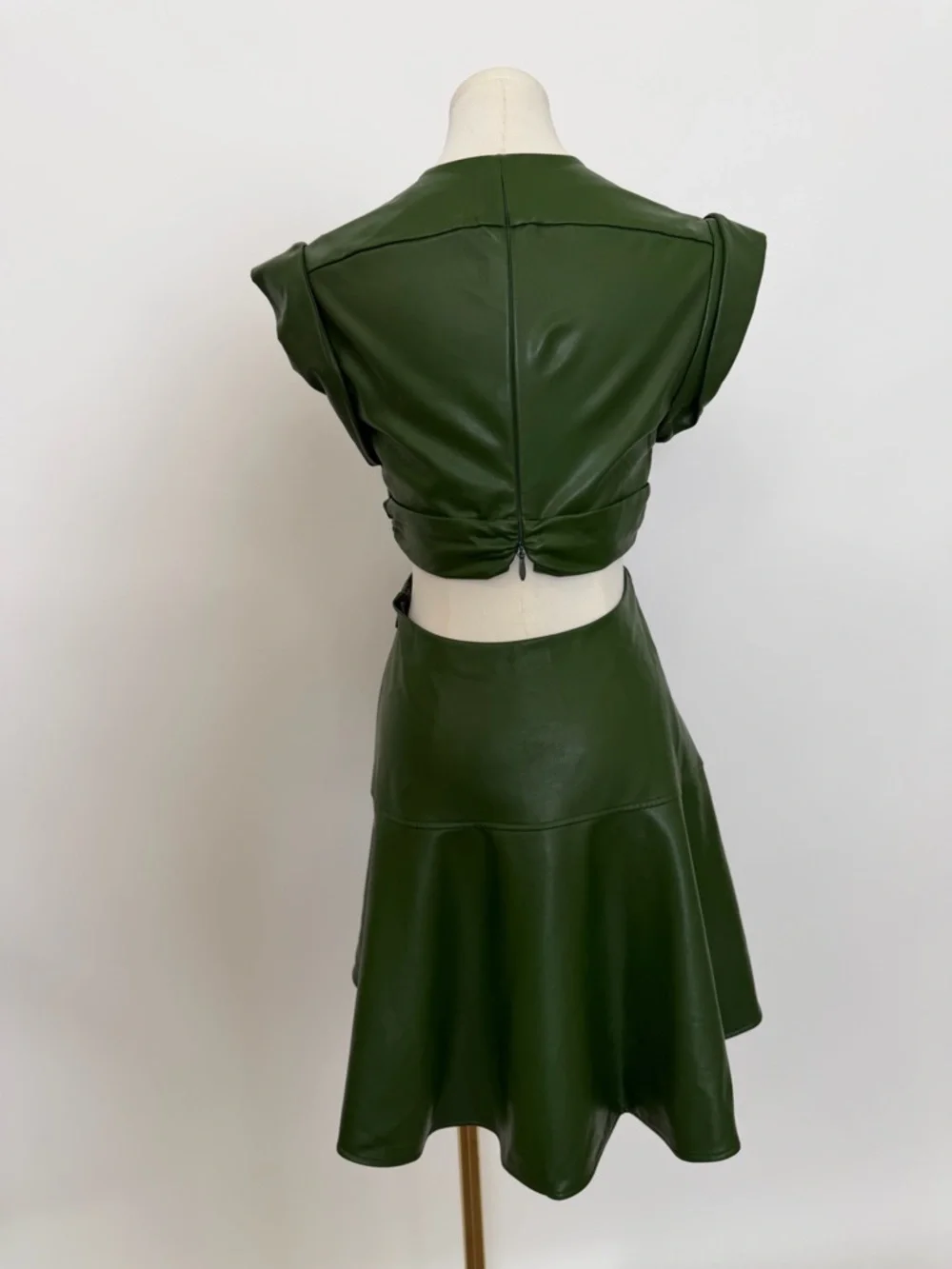 A.L.C. Lexi Dress in Forest Green - Picture 3 of 10